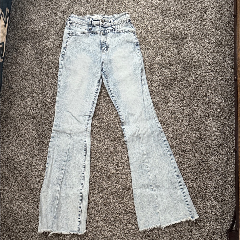 KanCan Light Blue High-Rise Flare Jeans